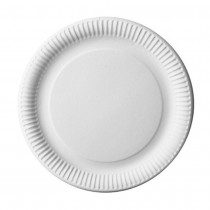 12 ASSIETTES EN CARTON RONDES BLANCHES 29CM