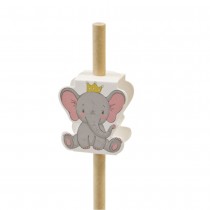 12 DÉCORS POUR PAILLE ÉLÉPHANT