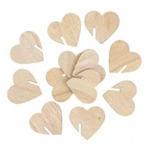 12 MARQUE-VERRES BOIS C?\'UR 4.5X4CM NATURE