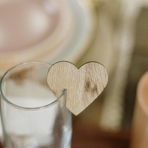 12 MARQUE-VERRES BOIS C?\'UR 4.5X4CM NATURE