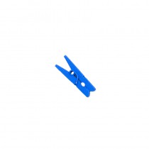 12 MINI PINCES À LINGE BLEU ROI 2,5 CM