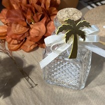 12 PALMIERS BOIS VERTS ET OR 3 X 4 CM