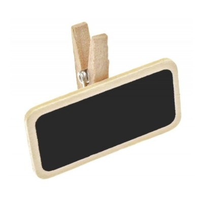 12 PINCES MINI-ARDOISE NATUREL