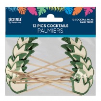 12 PIQUES À COCKTAIL PALMIER