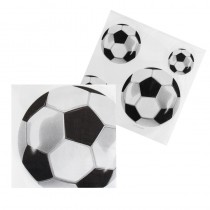 12 SERVIETTES 33X33 CM FOOTBALL