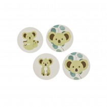 12 STICKERS KOALA 4CM