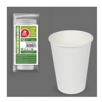 12 VERRES BIODÉGRADABLESS BLANC 33CL