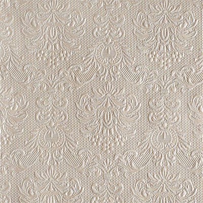 15 SERVIETTES ÉLÉGANCE TAUPE 33X33 CM