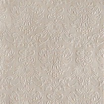 15 SERVIETTES ÉLÉGANCE TAUPE 33X33 CM