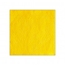 15 SERVIETTES PAPIER ÉLÉGANCE 33CM JAUNE