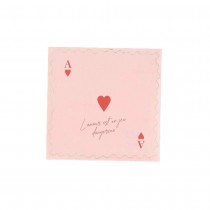 16 SERVIETTES PAPIER AMOUR JEU DANGEREUX 33CM ROSE