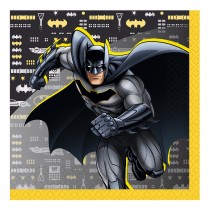 16 SERVIETTES PAPIER BATMAN GOTHAM CITY 33CM