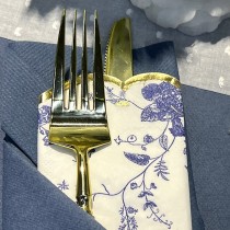 16 SERVIETTES PAPIER BRIDGERTON TOILE DE JOUY 32CM