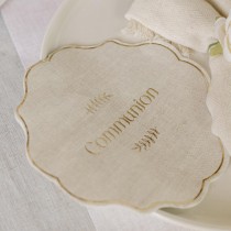 16 SERVIETTES PAPIER COMMUNION 31.5CM LIN
