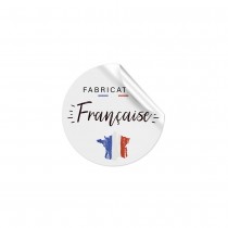 18 AUTOCOLLANTS RONDS FABRICATION FRANÇAISE
