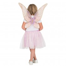 2 ACCESSOIRES DÉGUISEMENT FÉE PAPILLON ROSE ENFANT