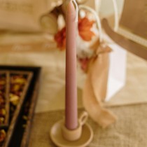 2 BOUGIES FLAMBEAU CONIQUES 25CM 7H CAMEL