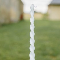 2 BOUGIES FLAMBEAU TORSADÉES 25CM 7H CIEL