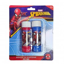2 BULLES DE SAVON SPIDERMAN 60ML BLEU ROUGE
