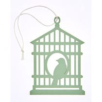 2 CAGES À OISEAUX VERTES 9 X 6,3 CM