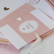 2 CARTES DEMANDE PARRAIN MARRAINE 10X15CM ROSE