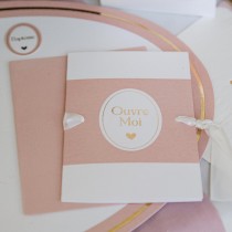 2 CARTES DEMANDE PARRAIN MARRAINE 10X15CM ROSE