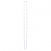 2 COLLIERS SAUTOIR PERLES BLANCHES FLAPPER FEMME