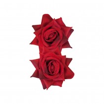 2 FLEURS ROSE DIAMANT À ATTACHER