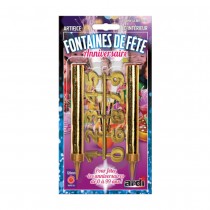 2 FONTAINES 120MM CHIFFRES ANNIVERSAIRE - F1
