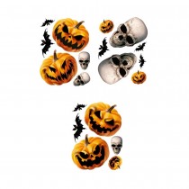 2 STICKERS ÉLECTROSTATIQUES CITROUILLES 30X40CM
