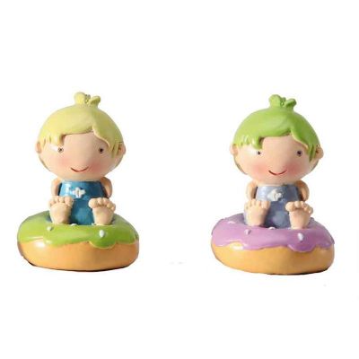 2 SUJETS RÉSINE SUR DONUTS GARCON