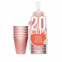 20 GOBELETS XL DE 53CL RÉUTILISABLES-  ROSE GOLD