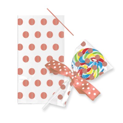 Set de 10 sachets confiserie transparent 16X9,5X4cm