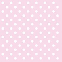 20 SERVIETTES 33CM  POIS BLANCS - ROSE