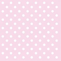 20 SERVIETTES 33CM  POIS BLANCS - ROSE