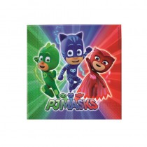 20 SERVIETTES 33X33 CM PJ MASKS