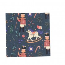 20 SERVIETTES PAPIER CASSE-NOISETTE 32.5CM BLEU