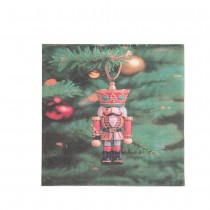 20 SERVIETTES PAPIER CASSE-NOISETTE 32.5CM VERT