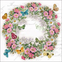 20 SERVIETTES PAPIER COURONNE 33CM MULTICOLORE