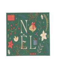 20 SERVIETTES PAPIER DÉCO NOËL 32.5CM ROUGE