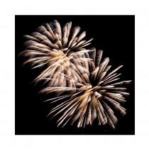 20 SERVIETTES PAPIER FEUX ARTIFICES 33CM NOIR