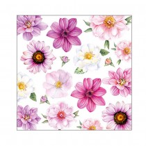 20 SERVIETTES PAPIER FLEURS GLOIRE D\'ÉTÉ 33CM