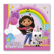 20 SERVIETTES PAPIER GABBY MAISON MAGIQUE 33CM