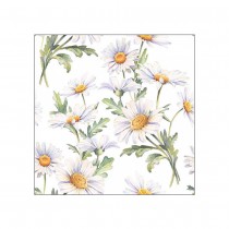 20 SERVIETTES PAPIER MARGUERITES 33CM