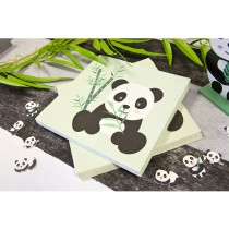 20 SERVIETTES PAPIER PANDA BAMBOU 33CM VERT