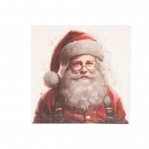 20 SERVIETTES PAPIER PÈRE NOËL VINTAGE 32.5CM