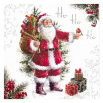 20 SERVIETTES PAPIER PREMIUM HOHOHO 40CM BLANC