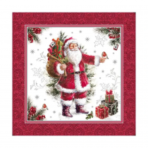 20 SERVIETTES PAPIER PREMIUM HOHOHO 40CM ROUGE