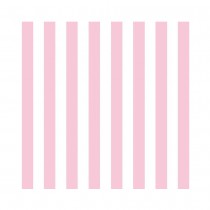 20 SERVIETTES PAPIER RAYURES VERTICALES 33CM ROSE