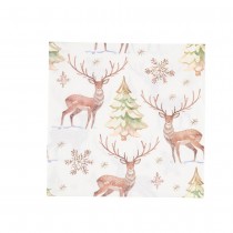 20 SERVIETTES PAPIER RENNES FORÊT ENNEIGÉE 32.5CM